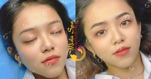 Phun mày tán bột mang lại hiệu ứng nhẹ nhàng, phù hợp với khách hàng yêu thích dáng mày tự nhiên.