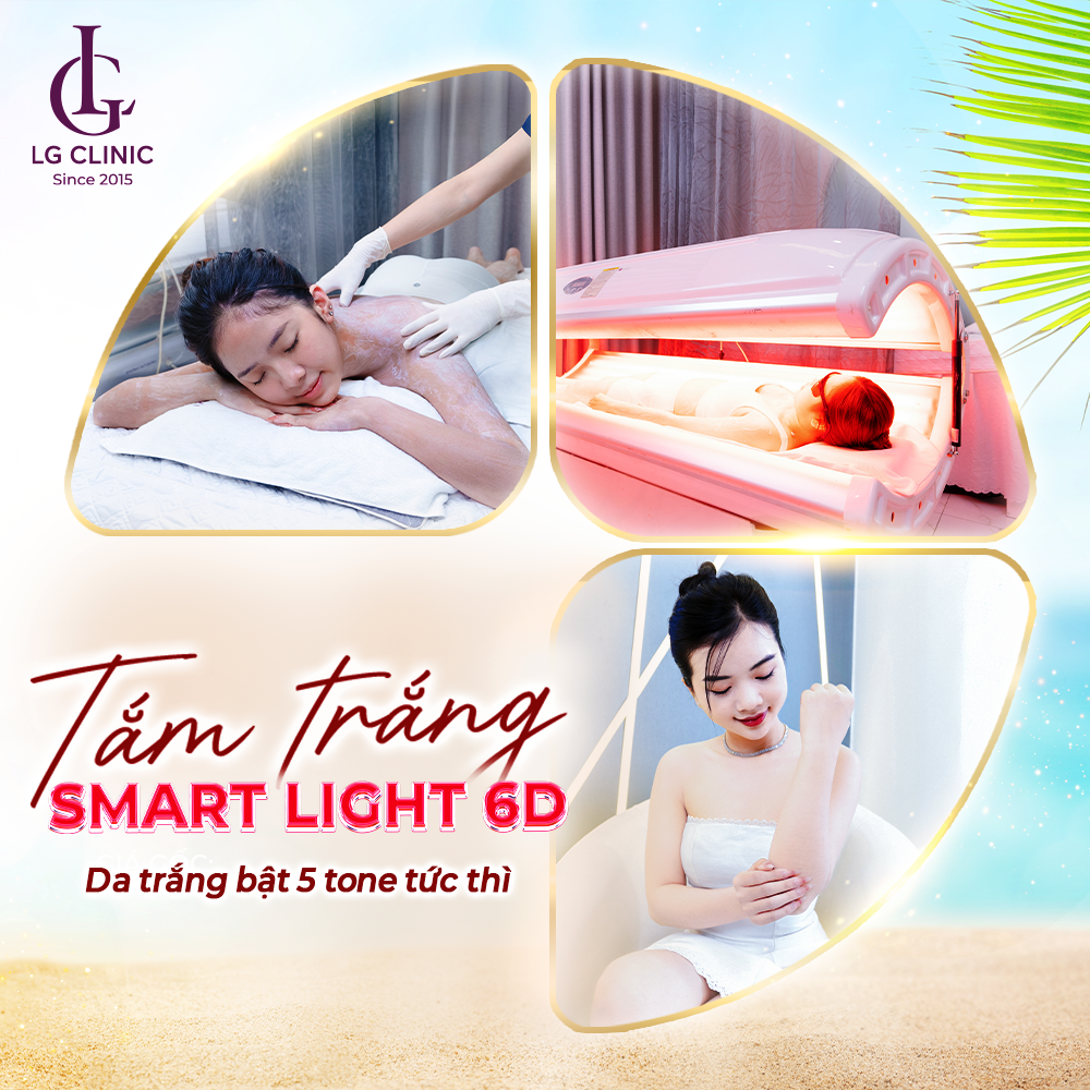 LG Clinic tắm trắng Smart Light 6D tại Tân Phú