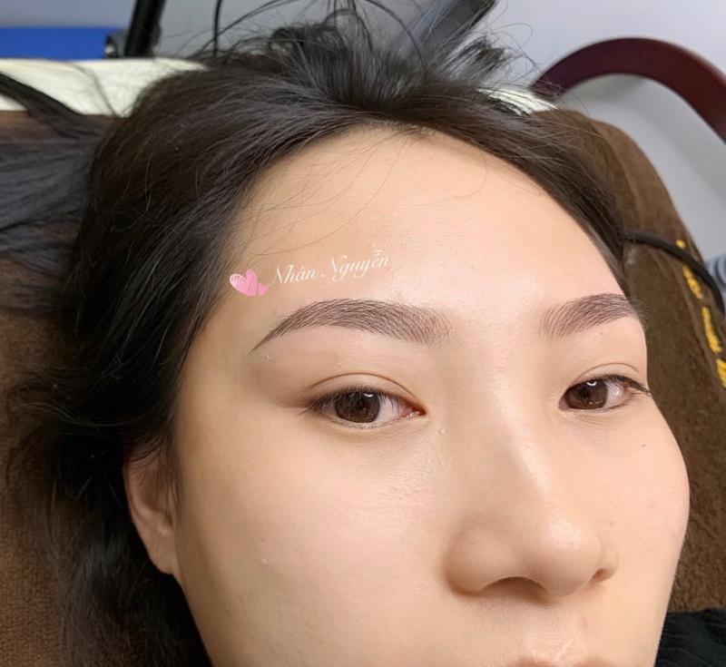 Dáng chân mày sau phun tại Thẩm Mỹ Nhân Nguyễn Quận 9