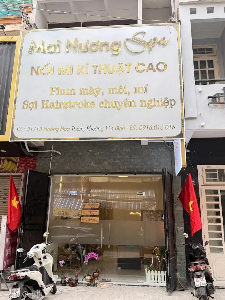 Mặt tiền Mai Nương Spa phun mày tại Tân Bình