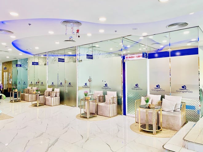 Không gian Bệnh viện thẩm mỹ Gangwhoo - địa chỉ phun môi Tân Bình